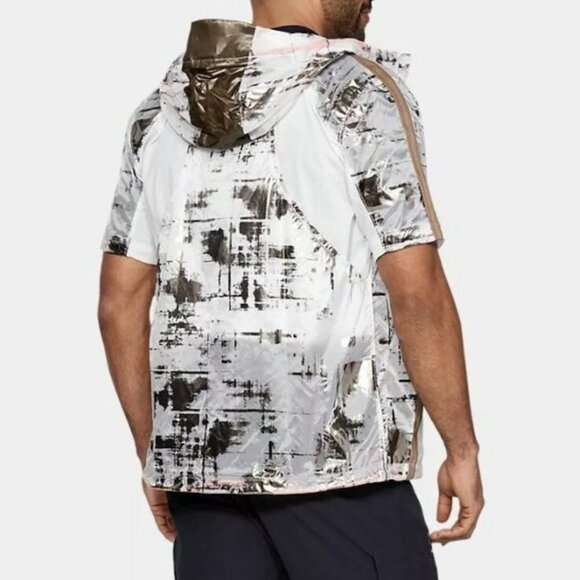 Under Armour UA Perpetual Short Sleeve Windbreaker Jacket Men's XXL Hoodie $130 - Picture 3 of 9
